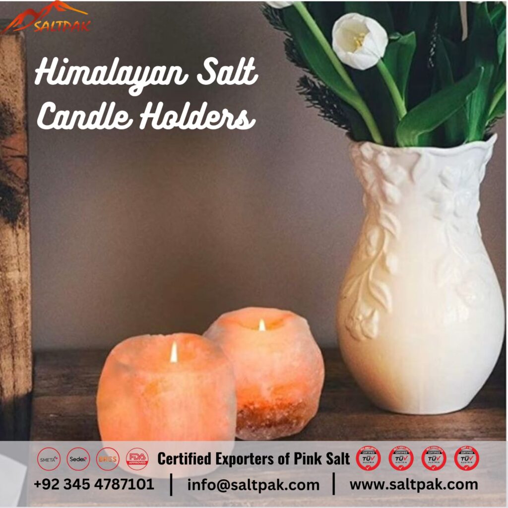 Himalayan salt candle holders