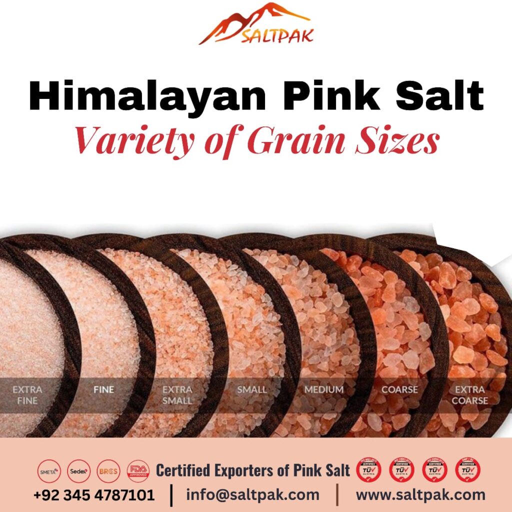 Grades of Himalayan salt